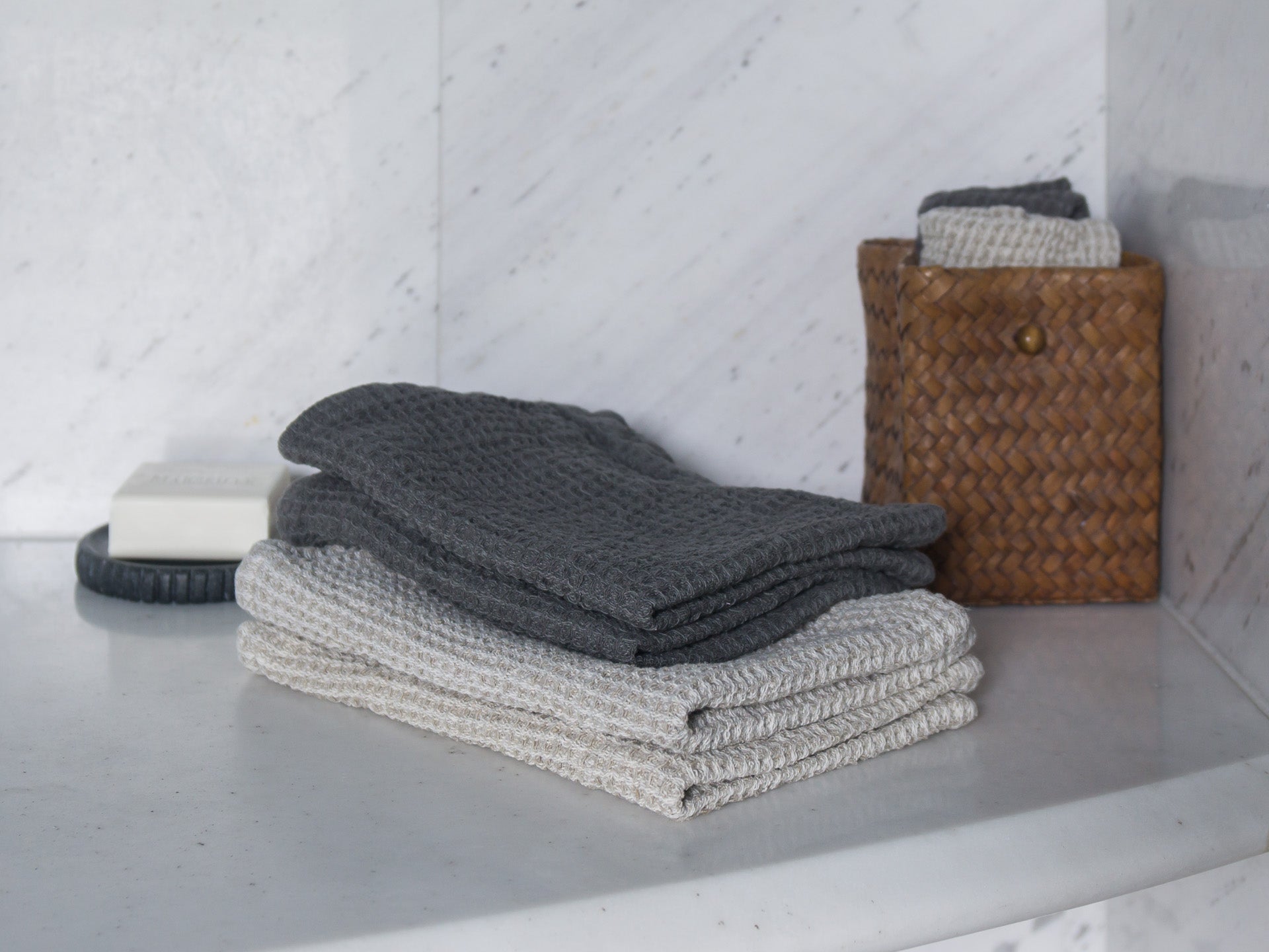 Linen Waffle Towels Wash Towel, Face Towel, Bath Towel, Linen