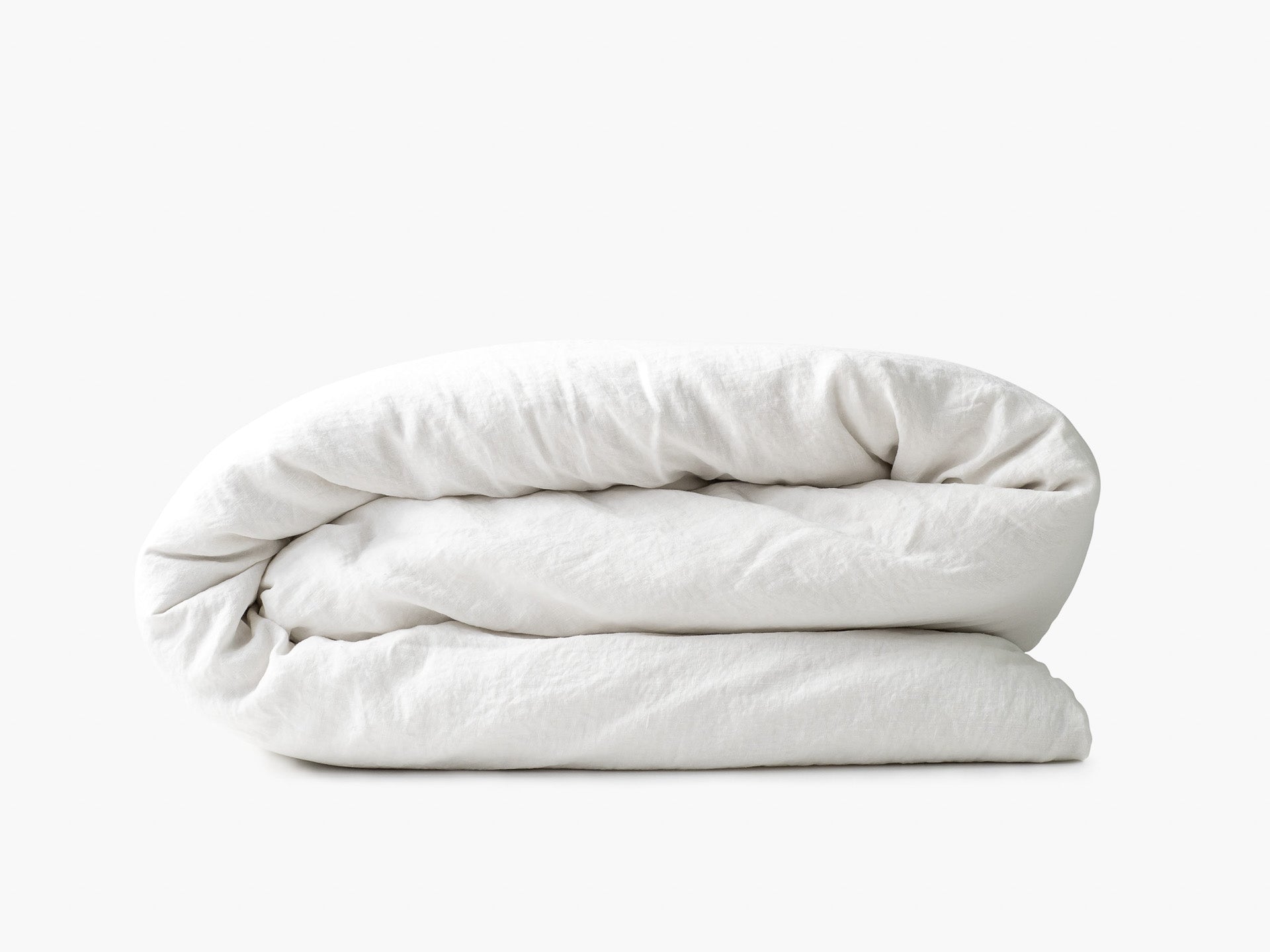 Softened Linen Duvet Cover in Off White by Lagódie