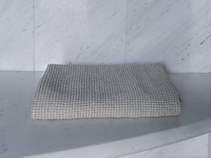 Linen Waffle Bath Towel - Natural Taupe, Size 70x140 - Lagodie Product Photo