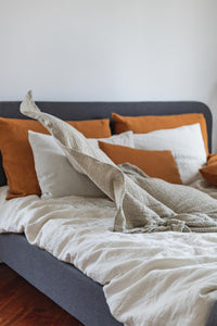 Pure Linen Bedding in Off White