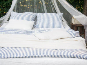 Riviera Linen Bedding By Lagódie, outdoor bed with canopy net